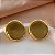 BRINCO BOTÃO MARTELADO DOURADO AÇO 316L⭐️ - Imagem 3