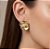 BRINCO FLOR COM PEDRA ZIRCÔNIA DOURADO AÇO 316L⭐️ - Imagem 1