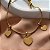PULSEIRA CORRENTE RABO DE RATO COM CORAÇÕES LISOS DOURADO AÇO 316L⭐️ - Imagem 3