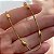 PULSEIRA CORRENTE BOLINHAS OVAIS DOURADO AÇO 316L⭐️ - Imagem 3