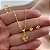 COLAR BRINCO KIT INFANTIL TREVINHO FOLHEADO A OURO 18K⭐️ - Imagem 2