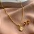 COLAR BRINCO KIT INFANTIL TREVINHO FOLHEADO A OURO 18K⭐️ - Imagem 3