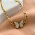 PULSEIRA PINGENTE BORBOLETA ESMALTADA DOURADO AÇO 316L⭐️ - Imagem 1