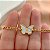 PULSEIRA PINGENTE BORBOLETA ESMALTADA DOURADO AÇO 316L⭐️ - Imagem 2