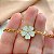 PULSEIRA PINGENTE FLOR ESMALTADA DOURADO AÇO 316L⭐️ - Imagem 2