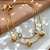 PULSEIRA CORRENTE DUPLA CORAÇÕES E ZIRCÔNIAS DOURADO AÇO 316L⭐️ - Imagem 1
