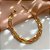 PULSEIRA CORRENTES TRACINHOS DOURADO AÇO 316L⭐️ - Imagem 1