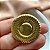 BROCHE REDONDO RISCADO DOURADO AÇO 316L⭐️ - Imagem 3