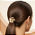 ELÁSTICO EAR CUFF FLOR TEXTURIZADA METAL DOURADO - Imagem 2
