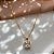 COLAR LONGO PINGENTE QUADRADO PEDRA ZIRCÔNIA DOURADO AÇO 316L⭐️ - Imagem 3