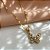 COLAR LONGO PINGENTE BORBOLETA ZIRCÔNIAS DOURADO AÇO 316L⭐️ - Imagem 1