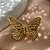 BROCHE BORBOLETA DOURADO AÇO 316L⭐️ - Imagem 1