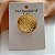 BROCHE REDONDO TEXTURIZADO DOURADO AÇO 316L⭐️ - Imagem 3