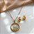 CONJUNTO COLAR E BRINCO ARGOLA CORAÇÃO DOURADO AÇO 316L⭐️ - Imagem 1