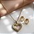 CONJUNTO COLAR E BRINCO CORAÇÃO VAZADO COM ZIRCÔNIAS DOURADO AÇO 316L⭐️ - Imagem 1