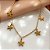 TORNOZELEIRA ESTRELA DO MAR LISOS DOURADO AÇO 316L⭐️ - Imagem 1