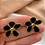 BRINCO FLOR ESMALTADA DOURADO AÇO 316L⭐️(GRUPO 1) - Imagem 2