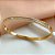 PULSEIRA / BRACELETE FIO ZIRCÔNIAS QUADRADINHAS DOURADA AÇO 316L⭐️ - Imagem 1