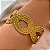 BRACELETE GROSSO INFINITO TEXTURIZADO DOURADO AÇO 316L⭐️ - Imagem 2