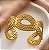 BRACELETE GROSSO INFINITO TEXTURIZADO DOURADO AÇO 316L⭐️ - Imagem 1