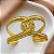 BRACELETE GROSSO FIO ENTRELAÇADO DOURADO AÇO 316L⭐️ - Imagem 1
