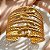 BRACELETE GROSSO FIO TORCIDOS DOURADO AÇO 316L⭐️ - Imagem 2