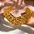PULSEIRA/BRACELETE FIO ONDULAOD MARTELADO DOURADO AÇO 316L⭐️ - Imagem 1