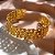 PULSEIRA/ BRACELETE LARGO ELOS ALFINETES DOURADO AÇO 316L⭐️ - Imagem 1