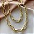 CONJUNTO COLAR E PULSEIRA CORRENTE ELOS OVAIS DOURADO AÇO 316L PREMIUM⭐️ - Imagem 2
