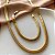 CONJUNTO COLAR E PULSEIRA CORRENTE COBRA GROSSA DOURADO AÇO 316L PREMIUM⭐️ - Imagem 2