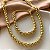 CONJUNTO COLAR E PULSEIRA CORRENTE TRIGO DOURADO AÇO 316L PREMIUM⭐️ - Imagem 1