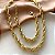 CONJUNTO COLAR E PULSEIRA CORRENTE ELOS TORCIDOS DOURADO AÇO 316L PREMIUM⭐️ - Imagem 2
