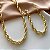 CONJUNTO COLAR E PULSEIRA CORRENTE ELOS TORCIDOS DOURADO AÇO 316L PREMIUM⭐️ - Imagem 3