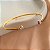 BRACELETE REGULÁVEL FIO PONTA ZIRCÔNIA DOURADO AÇO 316L PREMIUM⭐️ - Imagem 1