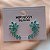 BRINCO EAR CUFF FOLHAGEM DE ZIRCÔNIAS COLOR PRATEADO BIJU - Imagem 4