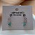 BRINCO EAR CUFF DELICADO CORAÇÃO E QUADRADO ZIRCÔNIAS COLOR PRATEADO BIJU - Imagem 2