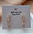 BRINCO EAR CUFF DELICADO CORAÇÃO E QUADRADO ZIRCÔNIAS COLOR DOURADO BIJU - Imagem 3