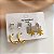 KIT DE BRINCOS ESTRELA DO MAR ZIRCÔNIA E ARGOLAS DOURADO AÇO 316L⭐️ - Imagem 2
