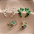 BRINCO EAR CUFF GOTAS DE ZIRCÔNIAS COLOR DOURADO BIJU - Imagem 1