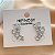 BRINCO EAR CUFF GOTAS DE ZIRCÔNIAS COLOR PRATEADO BIJU - Imagem 3