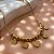PULSEIRA PINGENTES CORAÇÕES LISOS E BOLINHAS DOURADO AÇO 316L⭐️ - Imagem 2