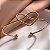 PULSEIRA/ BRACELETE FIO ENTRELAÇADO CORAÇÃO DOURADO AÇO 316L⭐️ - Imagem 3