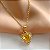 COLAR PINGENTE CORAÇÃO PEDRA ZIRCÔNIA COLOR DOURADO AÇO 316L⭐️ - Imagem 5