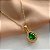 COLAR PINGENTE GOTA PEDRA ZIRCÔNIA COLOR DOURADO AÇO 316L⭐️ - Imagem 4