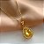 COLAR PINGENTE GOTA PEDRA ZIRCÔNIA COLOR DOURADO AÇO 316L⭐️ - Imagem 3