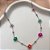 COLAR MINI FLORES DE CRISTAIS COLORIDOS AÇO 316L⭐️ - Imagem 1