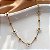 PULSEIRA MINI FLORES DE CRISTAIS DOURADO AÇO 316L⭐️ - Imagem 2