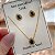 CONJUNTO BRINCO E COLAR PINGENTE GOTA ZIRCÔNIA COLOR DOURADO AÇO 316L⭐️(GRUPO 1) - Imagem 4