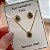 CONJUNTO BRINCO E COLAR PINGENTE GOTA ZIRCÔNIA COLOR DOURADO AÇO 316L⭐️(GRUPO 2) - Imagem 4