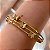 PULSEIRA/BRACELETE 3 FIOS BORBOLETAS DOURADO AÇO 316L⭐️ - Imagem 1